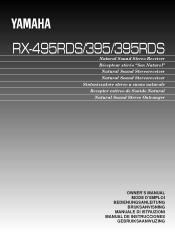 Yamaha RX-495RDS Owner's Manual