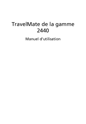 Acer TravelMate 2440 TravelMate 2440 User's Guide FR