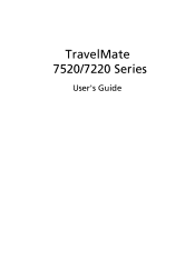 Acer TravelMate 7220 User Manual