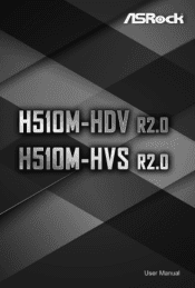 ASRock H510M-HDV R2.0 User Manual