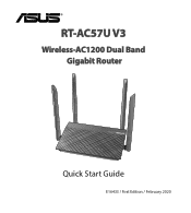 Asus RT-AC59U V2 RT-AC57UV3 QSG Quick Start Guide