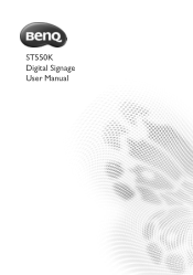 BenQ ST550K User Manual