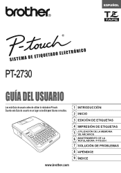 Brother International PT-2730VP Users Manual - Spanish