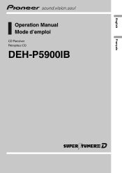 Pioneer DEH-P5900IB Owner's Manual