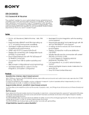 Sony STR-ZA5000ES Marketing Specifications