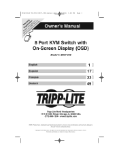 Tripp Lite B007-008 Owner's Manual for B007-008 OSD 932538