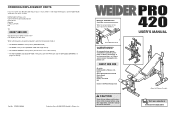 Weider Weevbe3293 Instruction Manual