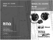 Boss Audio MC750B User Manual in Spanish