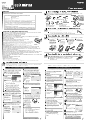 Brother International andtrade; QL-1050 Quick Setup Guide (Español) - English