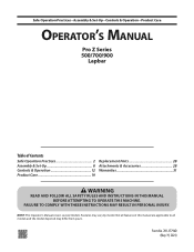 Cub Cadet PRO Z 972 L EFI Operation Manual