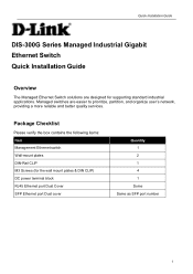 D-Link DIS-300G-14PSW Quick Installation Guide 1