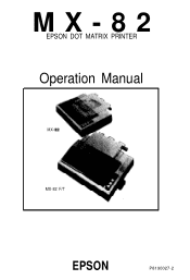 Epson MX-82 F/T User Manual