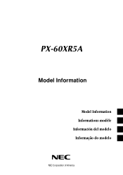 NEC PX60XR5A 60XR5 model info