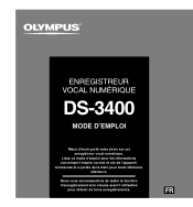 Olympus DS-3400 DS-3400 Mode d'emploi (Fran栩s)