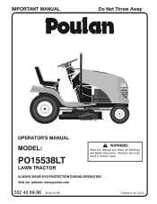 Poulan PO15538LT User Manual