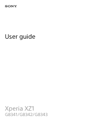 Sony Xperia XZ1 Help Guide