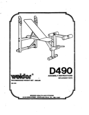 Weider Victory 490 Bench English Manual