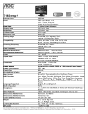 AOC 718Swag1 731Swag-1 Spec Sheet