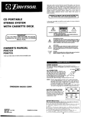 Emerson PD6719 Owners Manual