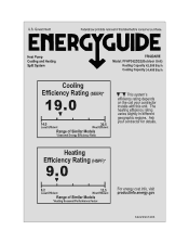 Frigidaire FFHP362ZQ2 Energy Guide