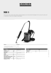 Karcher SGG 1 Product information