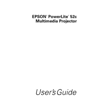 Epson PowerLite 52c User Manual