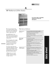 HP LC2000r HP Netserver LX Pro Series Datasheet