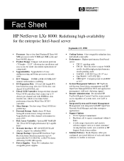 HP D5970A HP Netserver LXr 8000 Fact Sheet