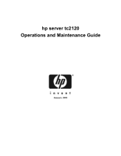 HP Tc2120 serhp server tc2120 operations and maintenance guide - english