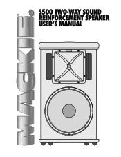 Mackie S512 Owner's Manual