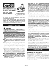 Ryobi PBLSV716K Operation Manual 1