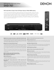 Denon DVD-757 Literature/Product Sheet