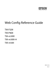 Epson TM-m50II Web Config Reference Guide