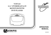Audiovox VOD100 Operation Manual