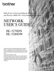 Brother International HL 5280DW Network Users Manual - English