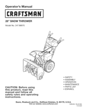 Craftsman 88970 Operation Manual