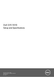 Dell G15 5510 Setup and Specifications