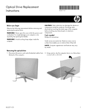 HP 24-e000 Optical Drive Replacement Instructions 4
