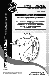 Hoover WH20100 Manual