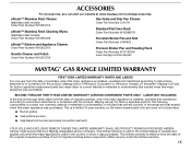 Maytag MGR7685AW Warranty Information