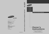 Samsung LN-R268W Quick Guide (easy Manual) (ver.1.0) (English)