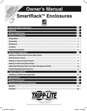Tripp Lite SR42UBMDEXP Owner's Manual for Smart Rack Enclosures 932723