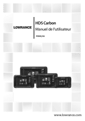 Lowrance HDS Carbon 16 - TotalScan Transducer Manuel de lutilisateur