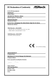 ASRock CML-HDV/M.2 TPM R2.0 CE Declaration of Conformity