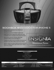 Insignia NS-BIPCD03 Information Brochure (English)