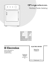 Electrolux FER641FS Parts Catalog