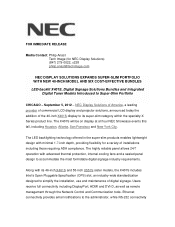 NEC X401S Press Release