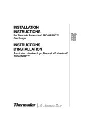Thermador PRL486EDG Installation Instructions