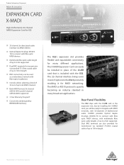 Behringer X-MADI Product Information Document