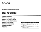 Denon RC-7001RCI Owners Manual